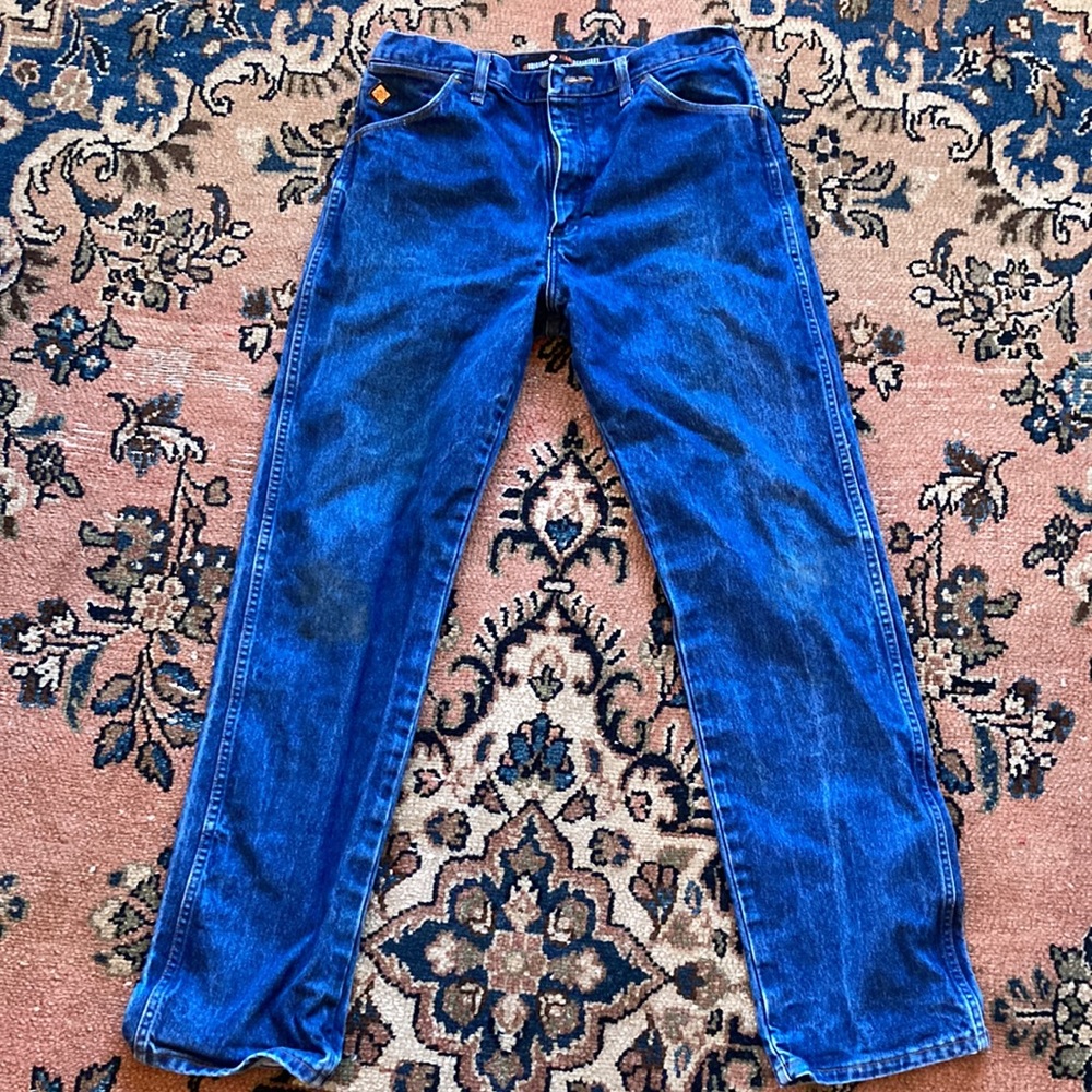 WRANGLER 34x34 FLAME RESISTANT ORIGINAL FIT JEAN IN PREWASH